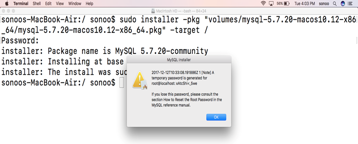 How to use mysql for mac